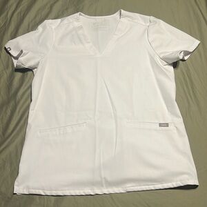 White Figs scrub top